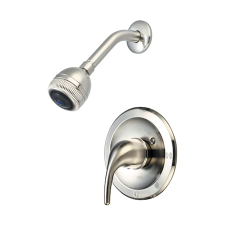 Olympia Faucets Single Handle Shower Trim Set, Wallmount, Brushed Nickel T-2362-BN